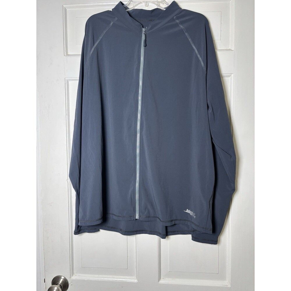 Solumbra 2.2 Jacket Mens XXL Ultra Athlete 100% SPF Beach Full Zip Grey